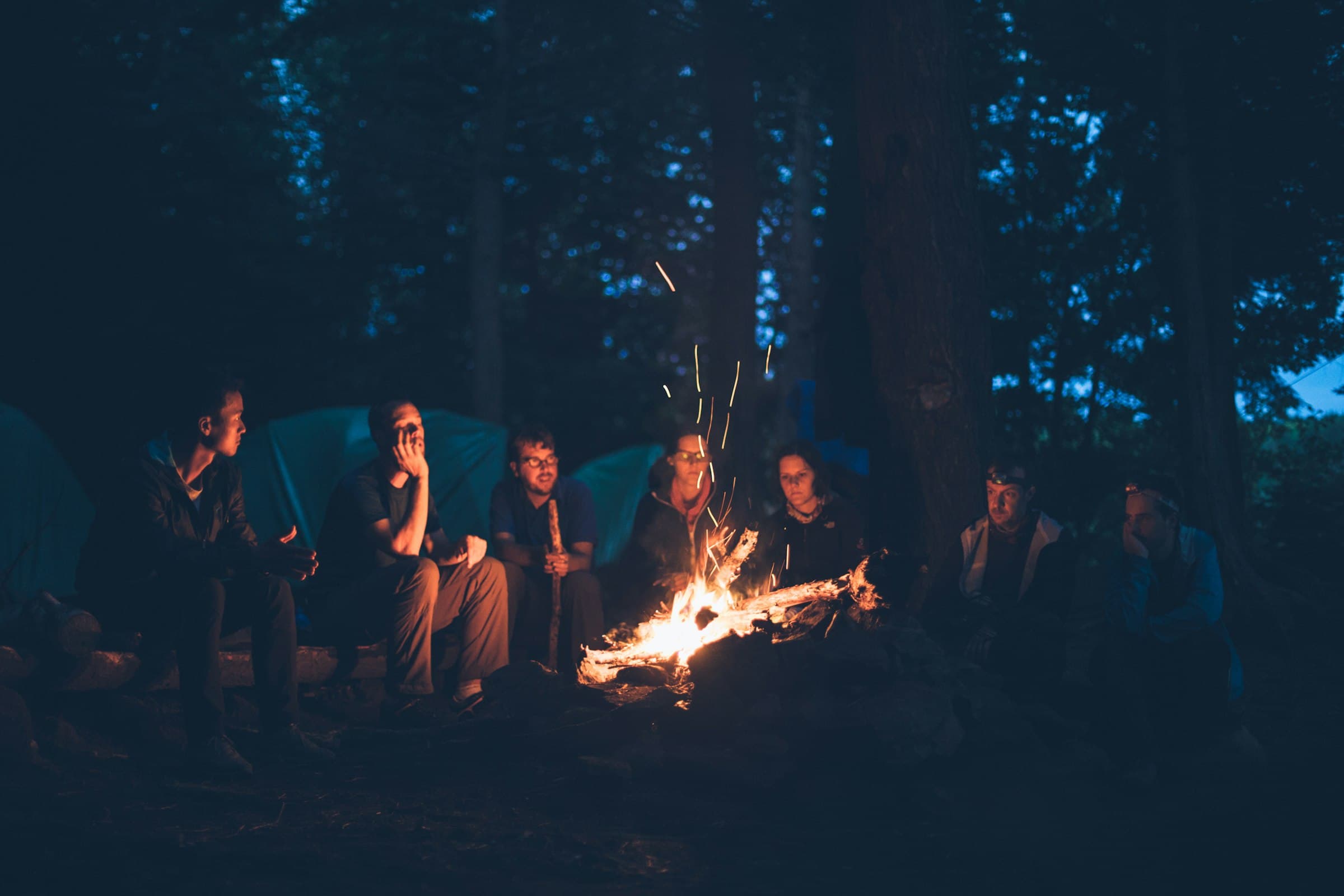 An evening gathered around the fire